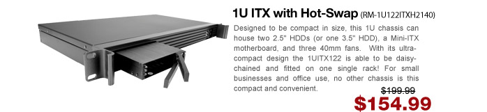 1U ITX Rackmount Chassis